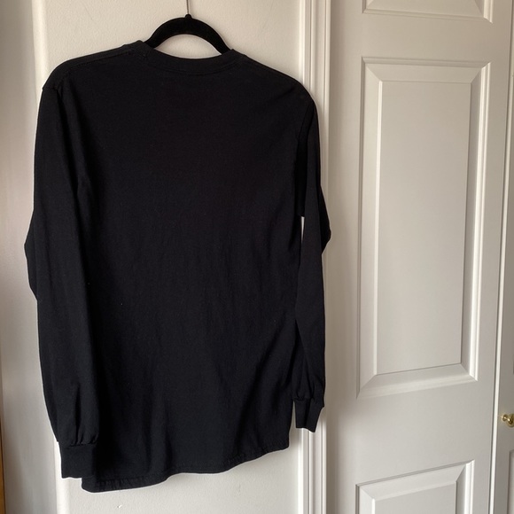 Ariana Grande - “thank u, next” Embroidered Black Crew Neck T-Shirt - Picture 4 of 5